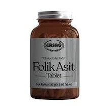 Ersağ Folik Asit 60 Kapsül Ersağ Folik Asit 60 Kapsül