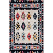 Rovigo Home Dijital Baskı Yıkanabilir Kaymaz Taban Salon Halısı RVG0374 Çok Renkli