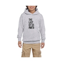 Zepplin Giyim The Last Of Us 2 Gri Çocuk Kapşonlu Sweatshirt Gri