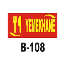 Iş Güvenliği Pvc Dekota Uyarı - Ikaz Levhası Yemekhane Yazılı (262143599)