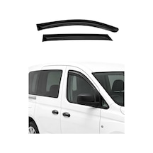 Ford Transit Mk7 V363 2014-2024 Arası Uyumlu Araca Özel Akrilik Cam Rüzgarlığı Koyu Duman 2 Parça Ön