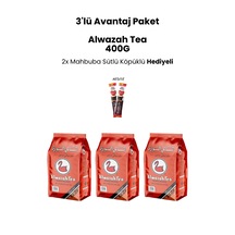 Alwazah Tea 3'lü Avantaj Paket Pure Ceylon Dökme Çay 400 G
