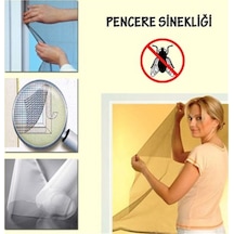 Pratik Kullanımlı Çift Kanat Pencere Sinekliği 100 Cm X 150 Cm Polyester