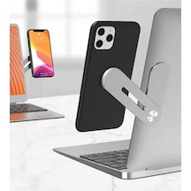 Manyetik Laptop Masaüstü Bilgisayar Cep Telefonu Tutucu Mıknatıslı