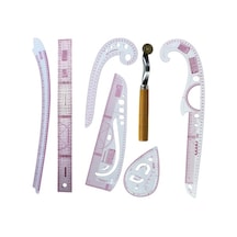 Electric Suntek 6 Cetveli Dikiş Cetveli Seti, Dayanıklı Terzi Araçları, Giysi Tasarım Cetveli