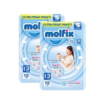 Molfix Bebek Bezi 3 Numara Midi Ultra Fırsat Paketi 2 x 112 Adet 2'li