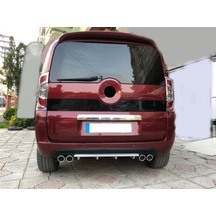 Citroen Nemo Uyumlu Body Kit Difüzör 4 Çıkış Yuvarlak Gri Model 3