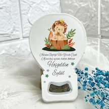 Yenidoğan Açacak Magnet Hediyelik Aslan Baskılı 15 Adet