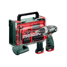 Metabo Powermaxx BS Şarjlı Matkap 12 Volt + 41 Parça Aksesuar Seti 600080710