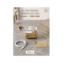 Samsung Iphone Reeder Uyumlu Gold Pro Kulaklık Süper Ses Kalitesi Altın - 875172778