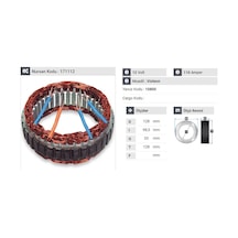 12v Alternatör Statör Vısteon Tipi 4 Uçlu Ford N11.508