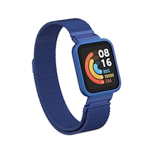 Lexroo Xiaomi Redmi Watch Mi Watch Lite Krd-58 Metal Kordon - Mavi