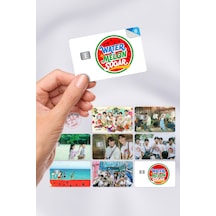 Twinkling Watermelon- K Drama Kdrama Kart Kaplama Yapışkanlı Folyo Sticker 8 Adet Çok Renkli