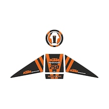 Gogo Ktm Adventure 250 2019-2022 Tank Pad Set 003 Siyah/turuncu
