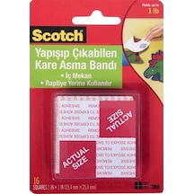 Scotch Çift Taraflı Bant Köpük Kareler 16 Lı 2.5x2.5cm 108