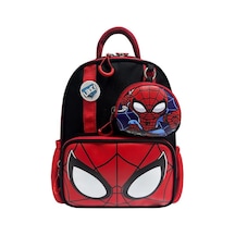 Anaokulu Sırt Çantası Spiderman Benzeri Erkek Çocuk Kreş Çantası 33 25 Cm Ortopedik Örümcek Adam Siyah