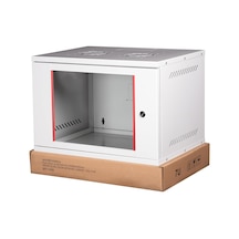 Lande 7u 19" Security Box Duvar Tipi Kabinet, Demonte, 542mm Genişlik, 400mm Derinlik, Açık Gri