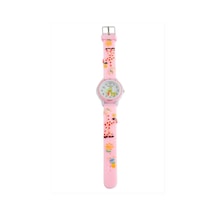Zurafa - 338 - Kabartma Çocuk Kol Saat - Myceshop - Açık Pembe Diğer