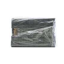 Gri 3 Boy Oval Bambu Kenar Organizer Sepet Ahşap Altlık - Bezli 12x21-16x25-20x30cm 4887 Renkli