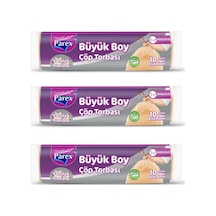 Çöp Torbası Büyük Boy Büzgülü Vanilya Kokulu 10'lu X 3 Adet