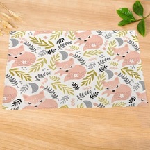 İskandinav Tarzı Mutfak Yeniden Kullanılabilir Placemat Hayvan Orman Desen Bulaşık Bezleri Emici Hızlı Kuruyan Yıkanabilir Masa Mat G Diğer