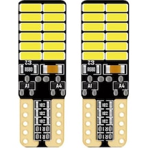 2 Adet Mavi Renk T10 Dipsiz Led Ampul 24 Ledli Park Ampulü Gündüz