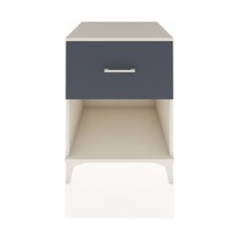 Kronos Komodin Tek Çekmeceli 60x59x80 Aytaşı-antrasit Aytaşı
