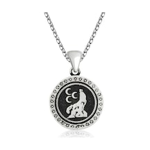 Gümüş Üç Hilal Kurt Kolye (551173930)