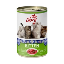 12x400 Gram Glory Parça Kuzu Etli Yavru Kedi Konservesi