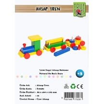 Çocuk Ahşap Eğitici Oyuncak Geometrik Tren Bultak Puzzle Oyun
