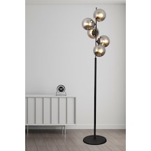 Missy 5 Li Siyah Lambader Füme Camlı Modern , Oturma Odası ,yatak Odası , Salon Lambader Çok Renkli
