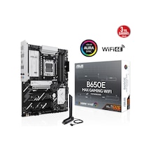 Asus B650e Max Gamıng Wıfı, 4xddr5, 3xm.2, Dp, Hdmı, Type-c, Wi-fi 6e, Bluetooth V5.3, Am5 Soket Gaming Anakart