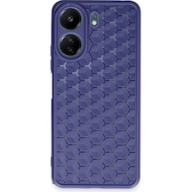 Xiaomi Redmi 13c Uyumlu Kılıf Petek Silikon Kapak - Lacivert