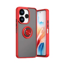 Newface - 661 - Xiaomi Redmi 13 4g Kılıf Montreal Yüzüklü Silikon Kapak - Edntrend - - Kırmızı