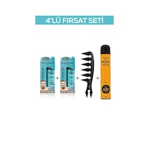 Fontenay Saç Şekillendirici Pudra Toz Wax Mat Effect X2 + Şekil Tarak'ı +saç Spreyi 2 400ml 4'lü Set