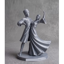 15 Cm Özel Günlere Hediyelik Kafkas Adige Çerkes 3d Dekoratif Biblo Fiğür