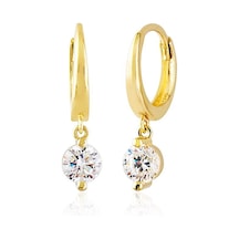 Sembol Gold Tektaş Altın Sallantılı Küpe 14K Gold