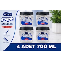 Hobby Turbo Saç Jölesi Extra Sert Uzun Süre Güçlü Tutuş 700 Ml X 4 Adet