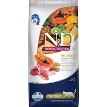 N&d Tropical Selection Düşük Tahıllı Kuzu Etli Ve Tropikal Meyveli Kısırlaştırılmış Kedi Maması 10 Kg