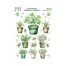 Polyesterhobi Premium Sulu Transfer 25x35 Cm Yaprak Desenli Ps 219