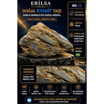 Sertifikalı Premium Doğal Kyanit Taşı Kütle Ham Kristal Koleksi