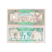Somali 1994 Yılı 5 Shilling Yabancı Kağıt Para Çil Unc Koleksiyon Para