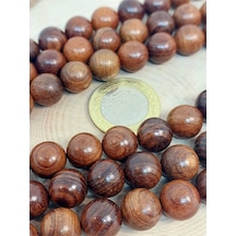 Bileklik Boy Ud Ağacı Ahşap Yarım Dizi 11.5mm 45256 18cm Uzunluğundadır Çok Renkli