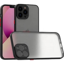Apple Uyumlu iPhone 13 Pro Kilif Lens Korumali Mat Silikon Kapak 523931986