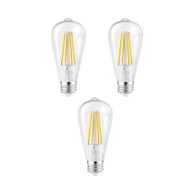 Rutter Rt-11201 6w Armut Rustik Led Ampul Beyaz - 6500k 3 Adet Flamentli Vintange Lamba
