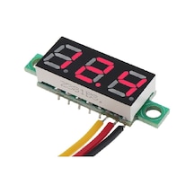 0.28" 0-100v Kırmızı Voltmetre