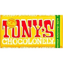 Tony's Chocolonely Vollmilch Honig Mandel Nougat Chocolate 180 G
