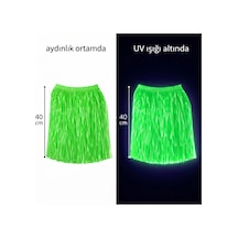 Neon Yeşil Hawaii Parti Eteği 40 Cm