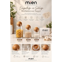 Mien Top Kapaklı Cam Kavanoz Seti