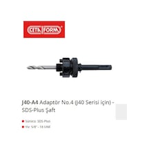 Ceta Form J40-A4 Sds Plus Şaft Adaptör No:4
